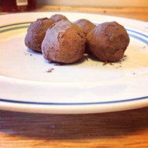 Mmm chocolate balls. 
